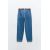 Zara Джинсы chino с высокой талией и поясом, Цвет: Синий, Размер: 32, изображение 8