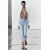 Zara Коллекция джинсов zw collection bootcut high-waist cropped , Цвет: Синий, Размер: 32