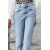 Zara Коллекция джинсов zw collection bootcut high-waist cropped , Цвет: Синий, Размер: 32, изображение 2
