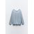 Zara Свитер с простым вязанием с центральным швом , Цвет: Синий, Размер: S, изображение 4