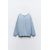 Zara Свитер с простым вязанием с центральным швом , Цвет: Синий, Размер: S, изображение 5