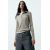 Zara Джинсы с высокой посадкой с металлической пряжкой на задней части, Цвет: Серый, Размер: 38, изображение 3