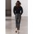 Zara   zw loose slim fit mid-rise jeans , Цвет: Черный, Размер: 36, изображение 4