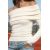 Zara Мягкий свитер с открытыми плечами , Цвет: Бежевый, Размер: L, изображение 2