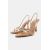 Zara Туфли на высоком каблуке из винила с стразами, Цвет: Бежевый, Размер: 35, изображение 2