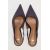 Zara Туфли на каблуке-пальчике с задником из ткани, Цвет: Серый, Размер: 36, изображение 7