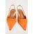 Zara Туфли на каблуке-котенке с открытой пяткой и запястьем, Цвет: Оранжевый, Размер: 36, изображение 6