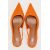 Zara Туфли на каблуке-котенке с открытой пяткой и запястьем, Цвет: Оранжевый, Размер: 36, изображение 8