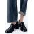 Zara  mock croc block-heel loafers , Цвет: Черный, Размер: 35, изображение 4