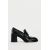 Zara  mock croc block-heel loafers , Цвет: Черный, Размер: 35, изображение 5