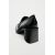 Zara  mock croc block-heel loafers , Цвет: Черный, Размер: 35, изображение 8