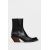Zara Кожаные сапоги в стиле ковбойских ботинок , Цвет: Черный, Размер: 39, изображение 3