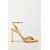 Zara Металлические босоножки на высоком каблуке с лодыжкой , Цвет: Металлик, Размер: 42, изображение 3