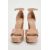 Zara Платформенные босоножки на высоком каблуке с патентованным покрытием, Цвет: Бежевый, Размер: 35, изображение 5
