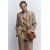 Zara Сумка-ведро с контрастной строчкой по верхнему краю, Цвет: Коричневый, Размер: Только один размер