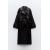 Zara Пальто-тренч из кожзаменителя оверсайз , Цвет: Черный, Размер: XS, изображение 5