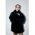 Zara Пальто с воротником лацкан и длинными рукавами, Цвет: Черный, Размер: XS-S, изображение 3