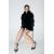 Zara Пальто с воротником лацкан и длинными рукавами, Цвет: Черный, Размер: XS-S, изображение 6