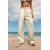 Zara Льняные брюки с прямыми штанинами, Цвет: Бежевый, Размер: XS, изображение 2