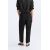 Zara Брюки с высокой посадкой из 100% льна , Цвет: Черный, Размер: XL, изображение 3