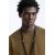 Zara Футболка с короткими рукавами из тяжелого хлопкового трикотажа, Цвет: Коричневый, Размер: S (US S), изображение 6