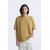 Zara Футболка с короткими рукавами тяжелого веса , Цвет: Бежевый, Размер: XS (US XS), изображение 2