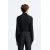 Zara мягкая футболка с воротником-стойкой , Цвет: Черный, Размер: S (US S), изображение 3