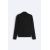 Zara мягкая футболка с воротником-стойкой , Цвет: Черный, Размер: S (US S), изображение 8