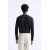 Zara Футболка с узким кроем и длинными рукавами , Цвет: Черный, Размер: XL (US XL), изображение 3