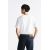 Zara Футболка с коротким рукавом из тяжелой хлопковой ткани с сохраненным разделителем, Цвет: Белый, Размер: XS (US XS), изображение 3