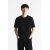 Zara Футболка с коротким рукавом из плотного хлопкового трикотажа, Цвет: Черный, Размер: XS (US XS), изображение 2