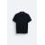 Zara Поло-рубашка с текстурным вязанием , Цвет: Синий, Размер: XL (US XL), изображение 6
