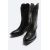 Zara Кожаные коубойные сапоги , Цвет: Черный, Размер: 39, изображение 4