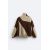 Zara Куртка из искусственного меха овчины с блоками цветов, Цвет: Бежевый, Размер: XL (US XL), изображение 8