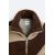 Zara Куртка из искусственного меха овчины с блоками цветов, Цвет: Бежевый, Размер: XL (US XL), изображение 9