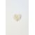 Zara   polka dot print heart scrunchie , Цвет: Бежевый, Размер: M