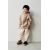 Zara Брюки с текстурой вафельного плетения , Цвет: Бежевый, Размер: 5-6 лет (116 см), изображение 4