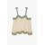 Zara Топ из вязаного материала с вырезом в форме буквы v и регулируемыми завязками на плечах, а также с волнистым нижним краем, Цвет: Бежевый, Размер: 6-7 лет (120 см), изображение 8