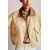 Zara Хлопковая куртка с контрастным воротником , Цвет: Коричневый, Размер: 13-14 лет (164 см), изображение 2