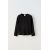Zara Рифленая майка с круглым вырезом и длинными рукавами, Цвет: Черный, Размер: 6-7 лет (120 см)