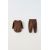 Zara Расцветка: plain ribbed bodysuit and joggers pack , Цвет: Коричневый, Размер: 0-1 месяцев (56 см), изображение 2