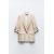 Zara Пиджак из смеси льна, Цвет: Бежевый, Размер: XS, изображение 6