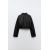 Zara Короткий блейзер с плиссированным низом , Цвет: Черный, Размер: XS, изображение 2