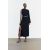 Zara Асимметричное платье средней длины из крепа , Цвет: Черный, Размер: XS