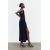 Zara Асимметричное платье средней длины из крепа , Цвет: Черный, Размер: XS, изображение 4