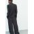 Zara Палатинские брюки с эффектом замятости , Цвет: Серый, Размер: S, изображение 4