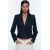 Zara Укороченный блейзер с наполненными плечами , Цвет: Синий, Размер: XS, изображение 2