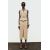 Zara Платье в стиле холтер с застежкой на midi длине, Цвет: Бежевый, Размер: XS
