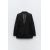 Zara Блейзер с отделкой кружевом и наполненными плечами , Цвет: Черный, Размер: XS, изображение 7