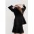 Zara Сочетание сатиновой скорты с разрезами , Цвет: Черный, Размер: XL, изображение 4